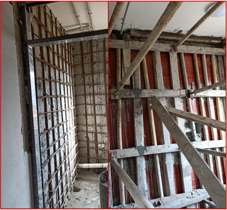 云南贡山县某房屋内墙剪力墙的快速加固（2018.10.24）
